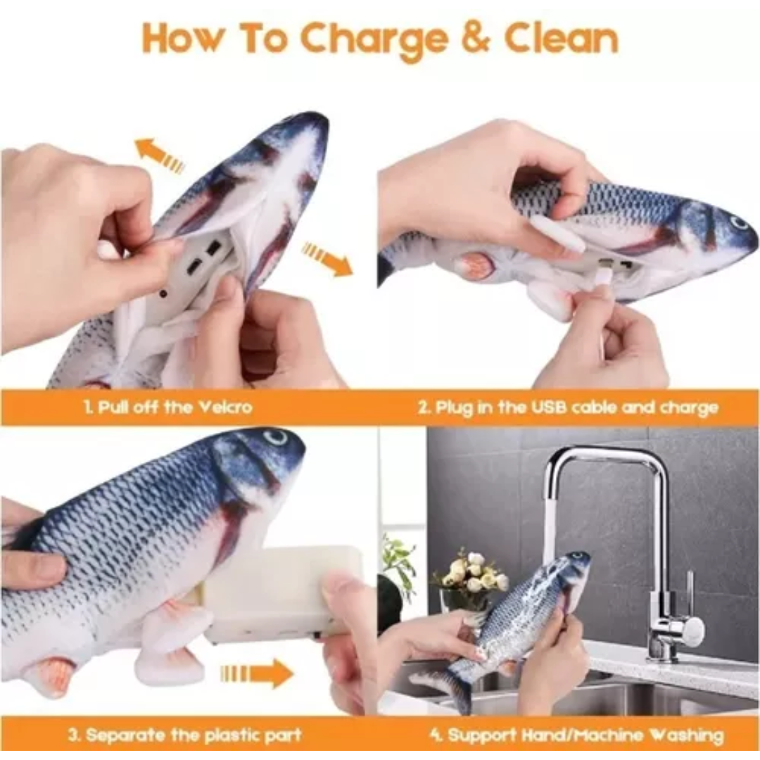 Miniatura 3 de Juguete Pez Electrónico Mascotas Gatos